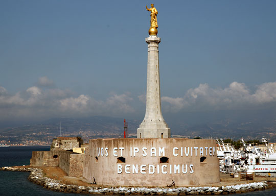 Madonna della Lettera - Stele del Porto di Messina